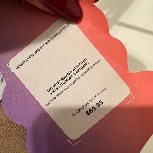 Fabletics Yitty Nearly Naked Shapewear Mid Thigh Bodysuit Sz Medium / Large - Picture 7 of 7